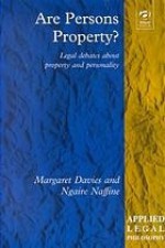 Are Persons Property?: Legal Debates About Property and Personality (Applied Legal Philosophy) - Margaret Davies, Ngaire Naffine