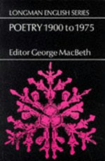 Poetry 1900 to 1975 - George MacBeth