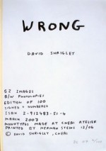 Wrong - David Shrigley