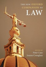 The New Oxford Companion to Law - Peter Cane, Joanne Conaghan