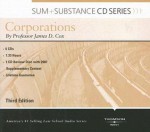 Sum & Substance Audio on Corporations with Summary Supplement (CD) (Sum + Substance CD Series) - James D. Cox