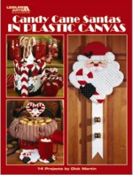 Candy Cane Santas in Plastic Canvas - Dick Martin