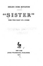 "Sister": War Diary of a Nurse - Helen Dore Boylston