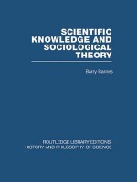 Scientific Knowledge And Sociological Theory - Barry Barnes