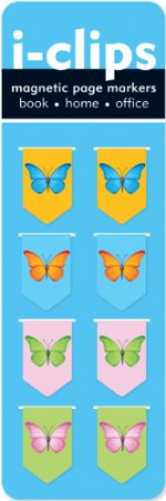 Butterflies i-Clips Magnetic Bookmarks - Peter Pauper Press, Inc. Peter Pauper Press