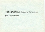 Visitor: Jack Kerouac in Old Saybrook - John Clellon Holmes