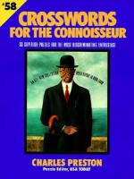 Crossword Puzzles for the Connoisseur 58 - Charles Preston