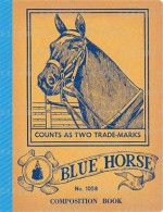 Blue Horse Vintage Notebook - Laughing Elephant Publishing