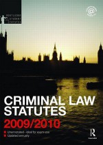 Criminal Law Statutes 2009-2010 - Jonathan Herring