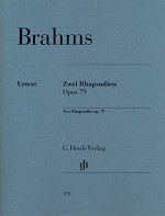 Zwei Rhapsodien op. 79 für Klavier zu zwei Händen: Revidierte Ausgabe - Johannes Brahms, Hrsg.: Katrin Eich