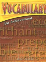 Vocabulary for Achievement: Sixth Course - Margaret Ann Richek