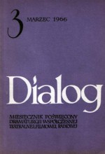 Dialog, nr 3 (119) / marzec 1966 - Artur Międzyrzecki, Samuel Beckett, Michaił Bułhakow, Redakcja miesięcznika Dialog