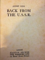 Back from the U.S.S.R - André Gide, Dorothy Bussy