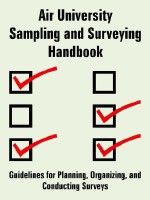 Air University Sampling and Surveying Handbook: Guidelines for Planning, Organizing, and Conducting Surveys - United States Department of the Air Force, Keith C. Ross