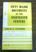 Fifty Major Documents Of The Twentieth Century - Louis L. Snyder