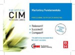 CIM Revision Cards Marketing Fundamentals - Maggie Jones