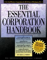 Essential Corporation Handbook - Carl R.J. Sniffen