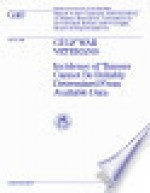 Gulf War veterans incidence of tumors cannot be reliably determined from available data : report to the Chairman Subcommittee on Human Resources Committee on Government Reform and Oversight House of Representatives - The United States of America