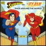 Superman and the Flash Race Around the World (Golden Look-Look Books) - Joe Edkin, Rick Burchett