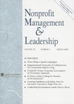 Nonprofit Management & Leadership, Volume 18, Number 3 - Roger A. Lohmann, Kathleen Mills, Avner Ben-Ner