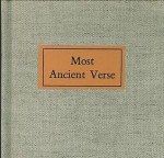 Most Ancient Verse - Thorkild Jacobsen