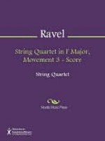 String Quartet in F Major, Movement 3 - Score - Maurice Ravel