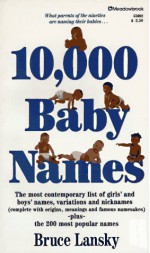 10,000 Baby Names - Bruce Lansky