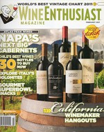 Wine Enthusiast February 2011 Magazine WORLD'S BESTVINTAGE CHART 2011 Atlas Peak Wines: Napa's Next Big Cabernets - Unk, Adam M. Strum