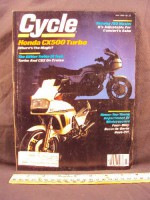 1982 82 July CYCLE Magazine (Features: Road Test on Honda CX500CT / CX 500 CT Turbo, Yamaha XJ750J /XJ 750 J Maxium, & Kawasaki KX125 - B1) - Cycle