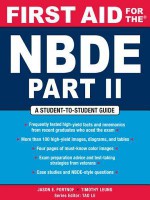 First Aid for the Nbde Part II - Jason E Portnof, Timothy Leung, Tao Le