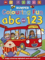 My First Bumper Colouring Fun ABC and 123: Copy Colouring Alphabet and Counting Fun! - Anna Award, Duck Egg Blue