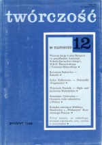 Twórczość, nr 12 (649) / 1999 - Jorge Luis Borges, Zofia Nałkowska, Leszek Bugajski, Krystyna Sakowicz, Redakcja miesięcznika Twórczość