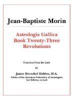 Astrologia Gallica Book 23 - J.B. Morin, James Herschel Holden