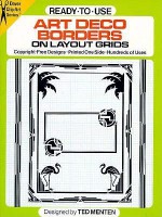 Ready To Use Art Deco Borders On Layout Grids (Clip Art) - Ted Menten