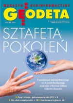 Geodeta. Magazyn geoinformacyjny, nr 1 (224)/2014 - Redakcja Magazynu Geodeta, Magdalena Durzyńska, Zenon Parzyński, Bogdan Grzechnik, Dariusz Andrzejewski, Tomasz Hadaś, Jarosław Bosy, Jan Kapłon, Witold Rohm, Jan Sierny, Karina Wilgan