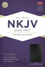 NKJV Giant Print Reference Bible, Black Imitation Leather Indexed - Holman Bible Publisher