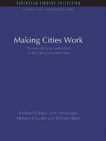 Making Cities Work: Role of Local Authorities in the Urban Environment (Energy and Infrastructure Set) - Richard Gilbert, Don Stevenson, Herbert Girardet, Richard Stren