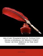 Military Reminiscences: Extracted from a Journal of Nearly Forty Years' Active Service in the East Indies - James Welch