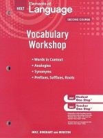 Holt Elements of Language, Second Course: Vocabulary Workshop - Holt Rinehart