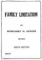 Family Limitation - Margaret Sanger