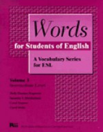 Words for Students of English : A Vocabulary Series for ESL, Vol. 3 (Pitt Series in English As a Second Language) - English Language Institute, Carol Jasnow, Suzanne T. Hershelman, Car Moltz