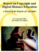 Report on Copyright and Digital Distance Education: A Report of the Register of Copyrights - United States Copyright Office, Library of Congress