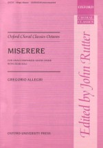 Miserere - John Rutter, Gregorio Allegri