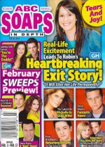 Kimberly McCullough, Steve Burton, Tyler Christopher, General Hospital, Kin Shriner, Greg Vaughan, Bryan Craig and Kelly Thiebauld Poster - February 17, 2014 ABC Soaps in Depth Magazine [SOAP OPERA] - Heinrich Bauer Publishing L.P.