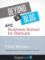 Business School For Start ups - Fred Wilson