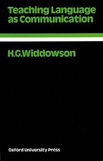 Teaching Language as Communication - H.G. Widdowson