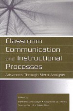 Classroom Communication and Instructional Processes: Advances Through Meta-Analysis - Mike Allen