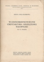 Wczesnośredniowieczne cmentarzyska szkieletowe Małopolski, Cz. II Analiza - Helena Zoll-Adamikowa