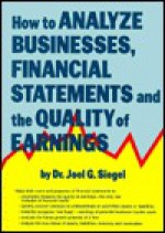 How Analyse Business Finance Statements - Joel G. Siegel