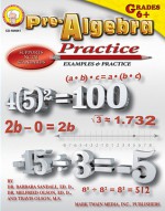 Pre-Algebra Practice Book, Grades 6 - 8 - Barbara Sandall, Travis Olson, Melfried Olson